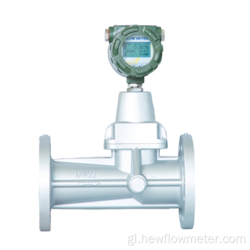 Aliñamento do medidor de fluxo de vórtice de precesión